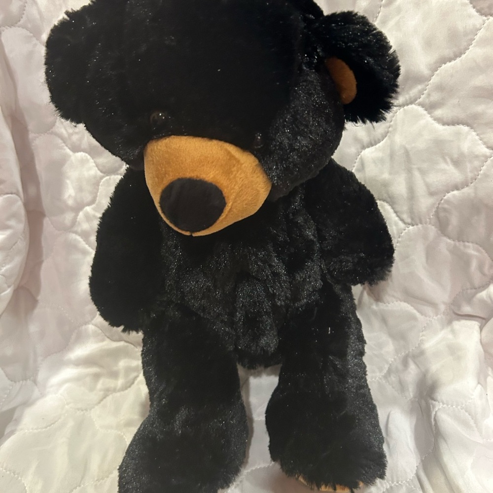 Black Plush Teddy Bear backpack